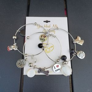 "You Had Me at Woof" Bracelet trio ☆NWT☆
